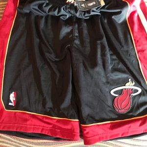 NBA Adidas Miami Heat Authentic Shorts Large